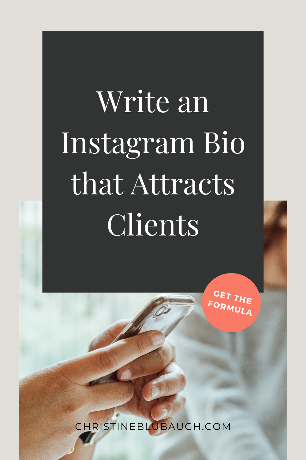 Write an Instagram bio that attracts clients