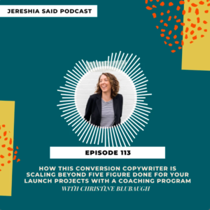 Jereshia Said Podcast with Christine Blubaugh